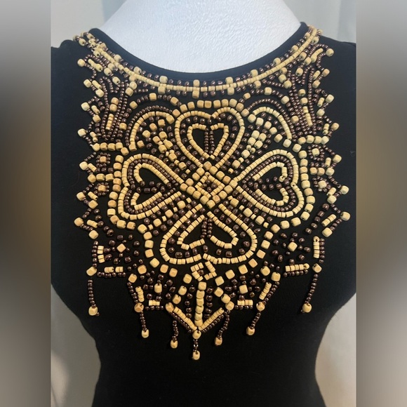 Cache Vintage Sleeveless Beaded Blouse - Picture 2 of 5